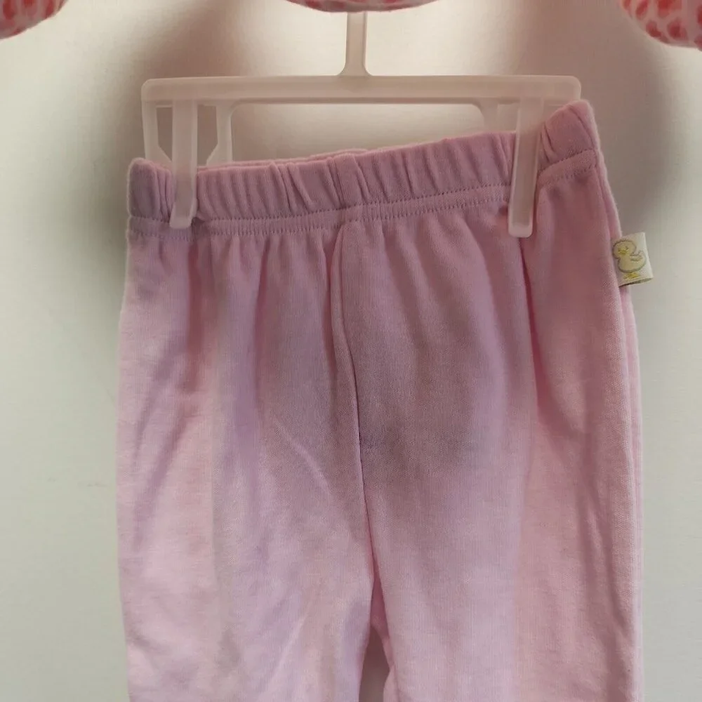 Duck Duck Goose Baby Girls 6-9 Month 2 Piece Set Pink New‎